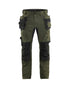 Pantalon D'ARTISAN EXTENSIBLE AVEC POCHES UTILITAIRES - Forest Night/Black