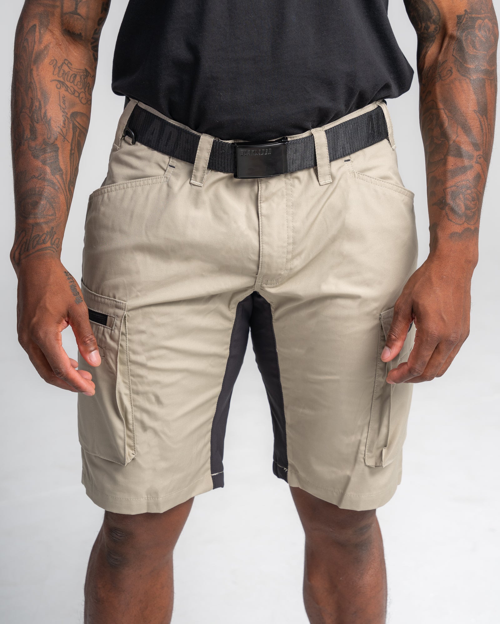 Short De Service - Vert Olive/Noir