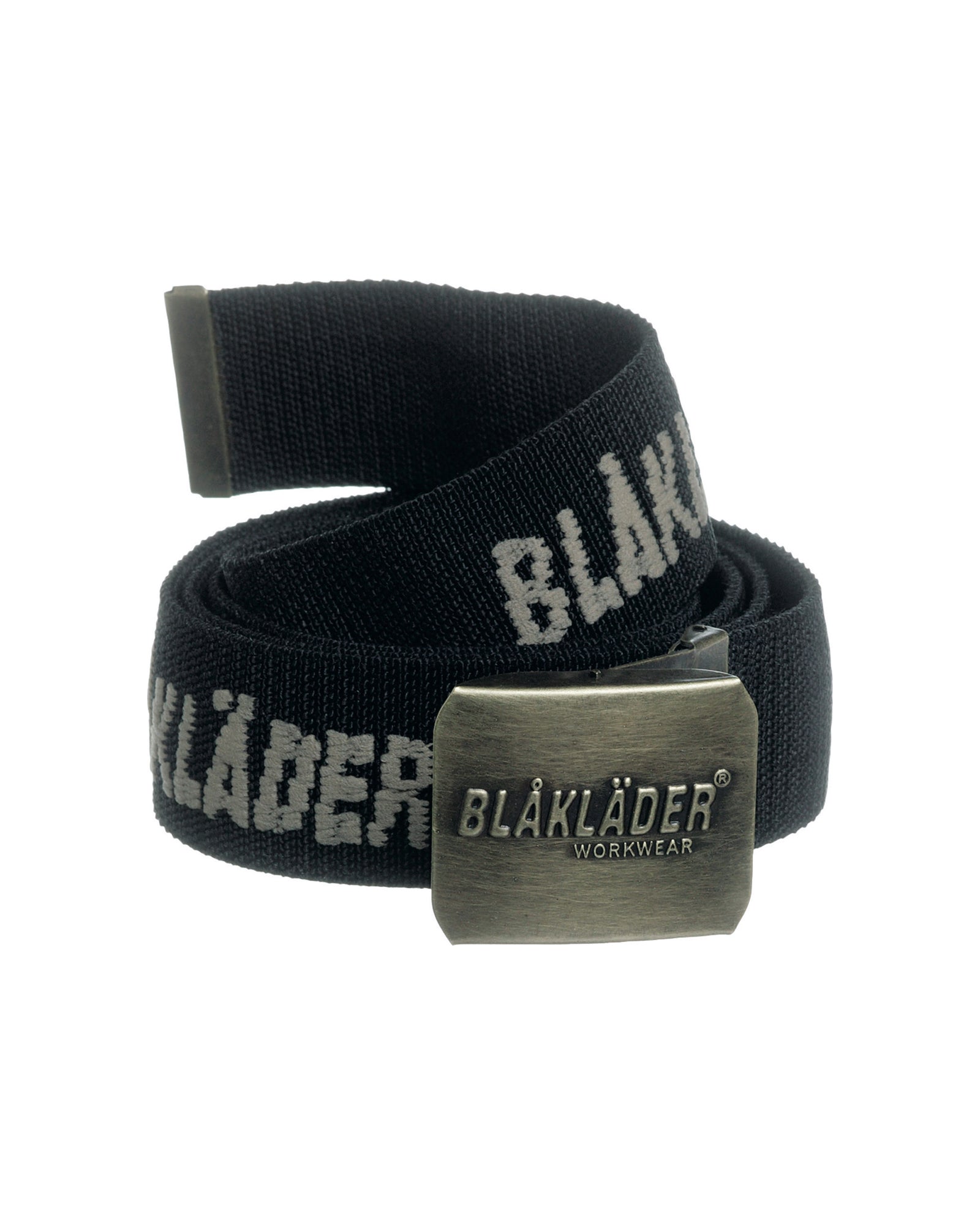 CEINTURE EN TOILE EXTENSIBLE AVEC LOGO - Noir