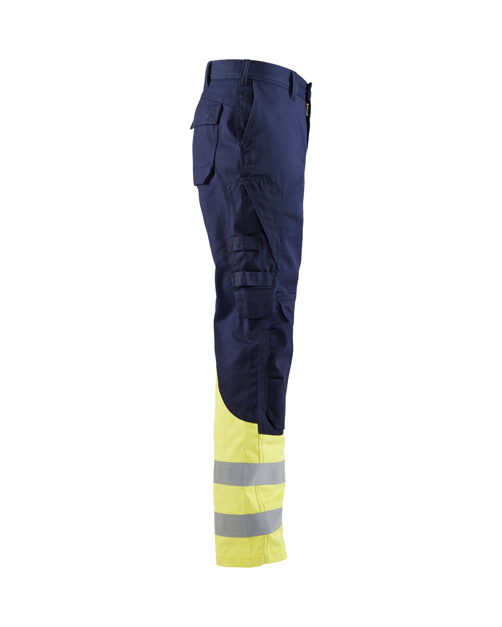 Pantalon  De Visibilite Resistant Aux Flammes - Marine/Jaune fluo