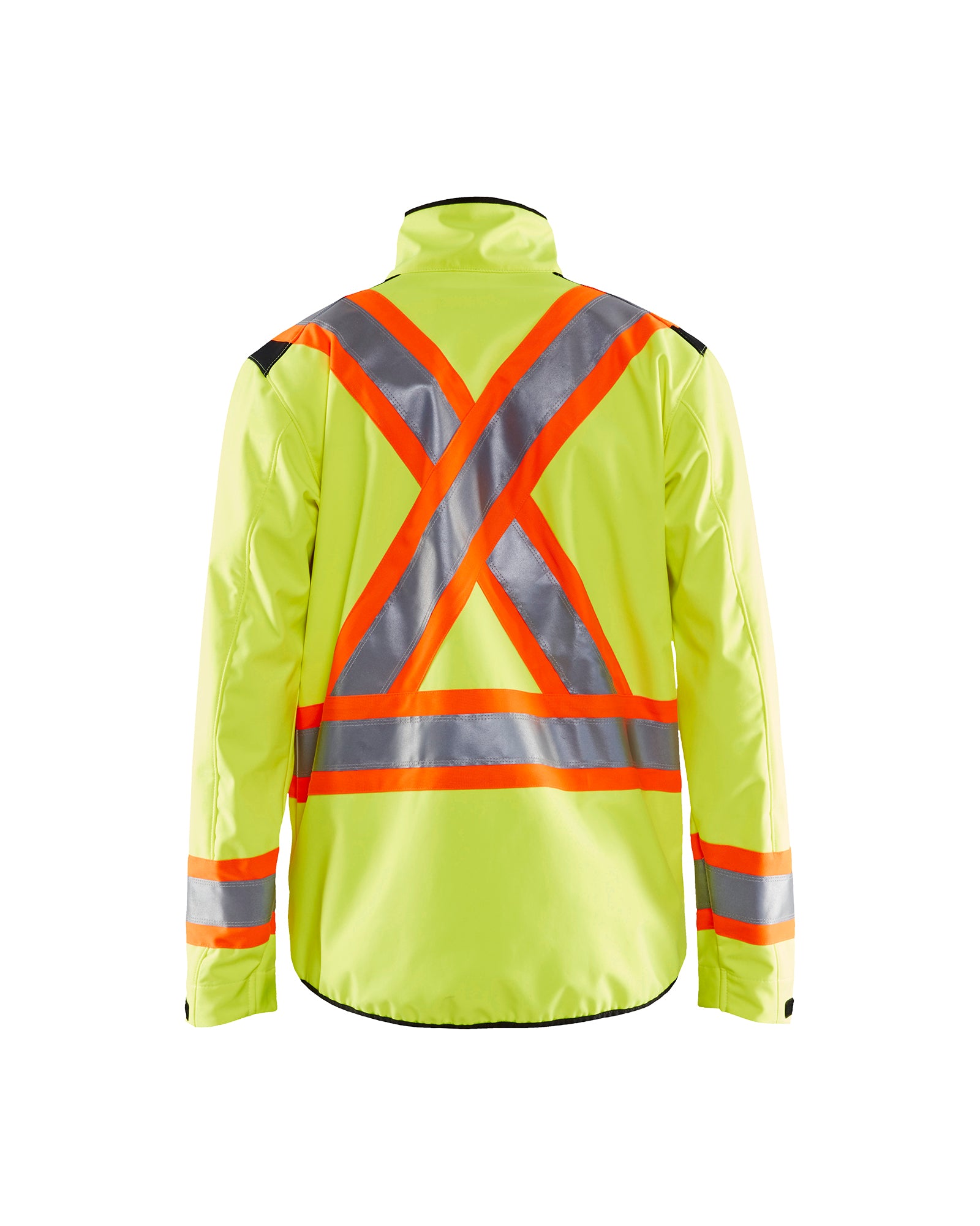 Hi-Vis Softshell Jacket - Yellow Hi-viz/Black