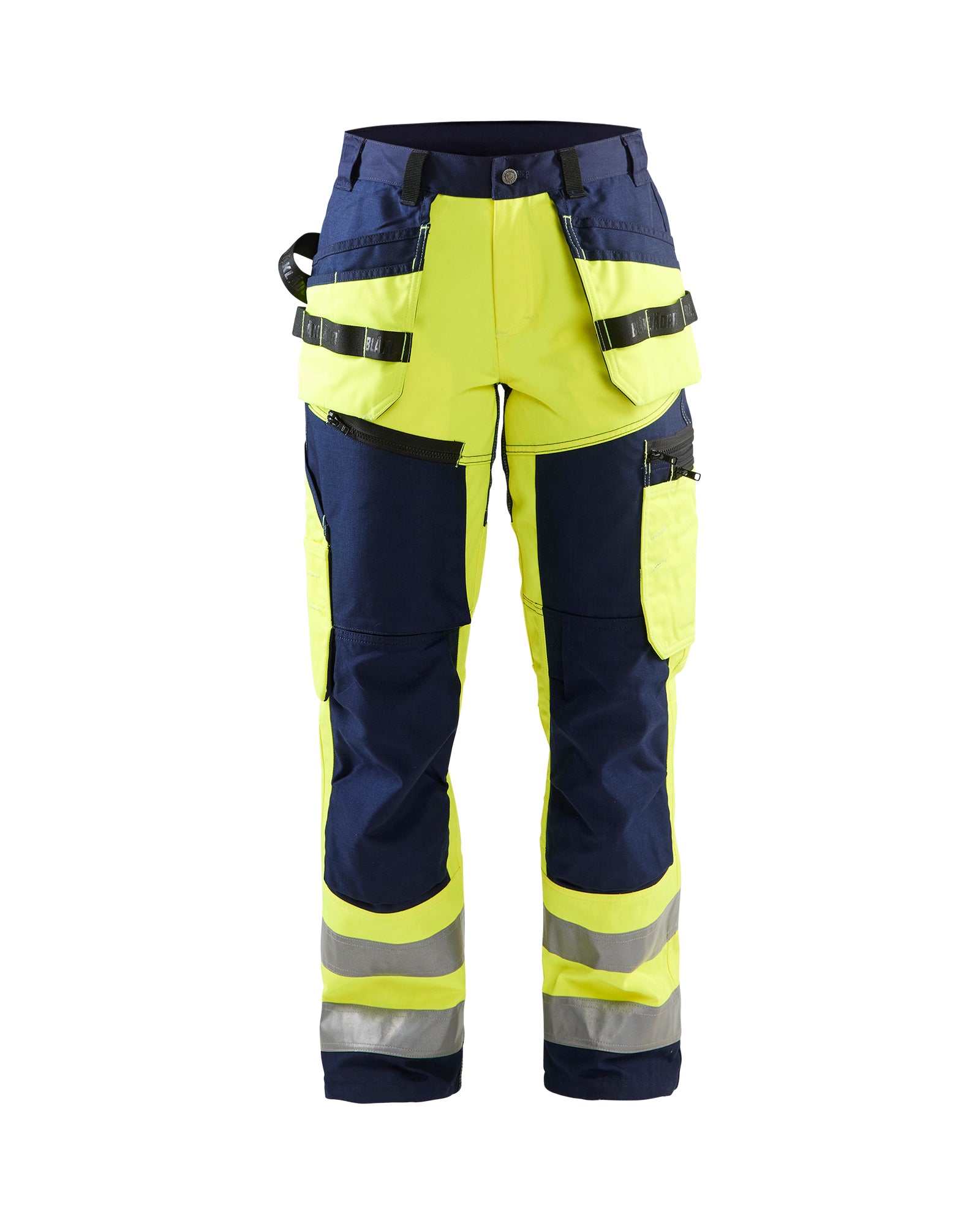 PANTALON DE TRAVAIL HAUTE-VISIBILITÉ POUR FEMMES - Marine/Jaune fluo