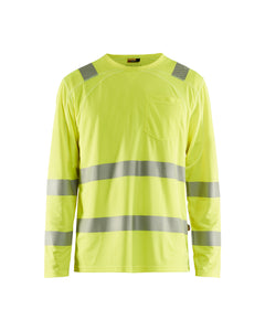 T-shirt manche longue haute-visibilité - Jaune