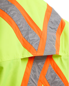 MANTEAU COQUILLE HAUTE-VISIBILITÉ - Jaune haute-visibilité/Noir