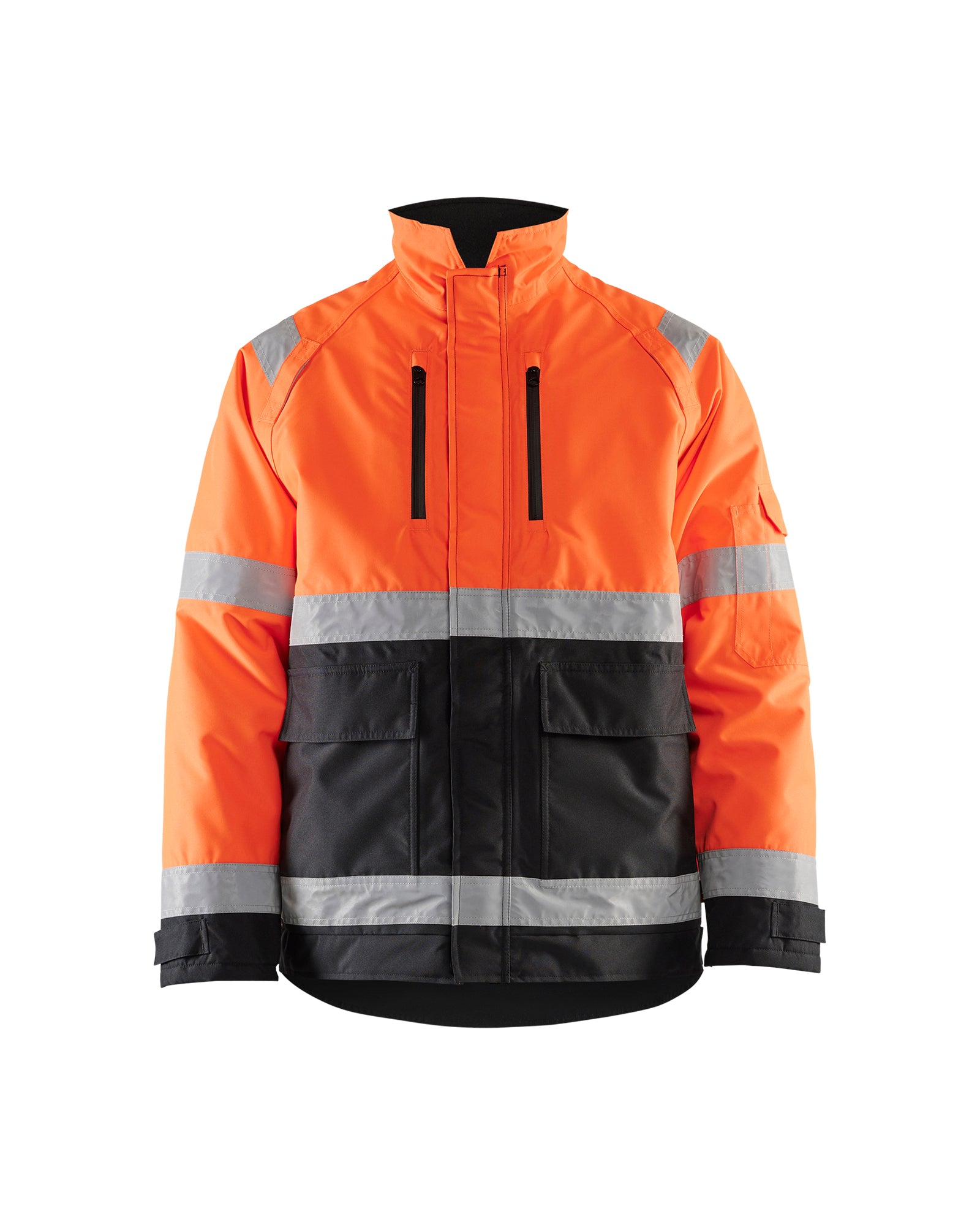 MANTEAU D’HIVER HAUTE-VISIBILITÉ - Orange/Noir