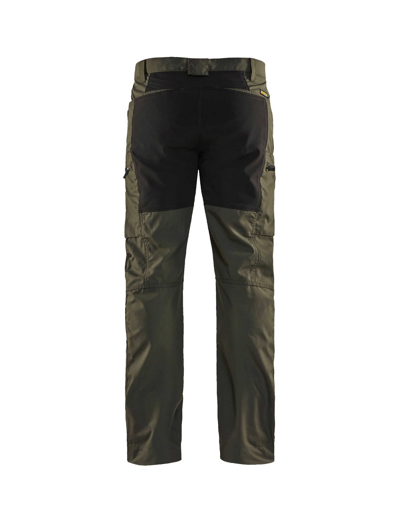 PANTALON SERVICE EXTENSIBLE - Vert Olive/Noir