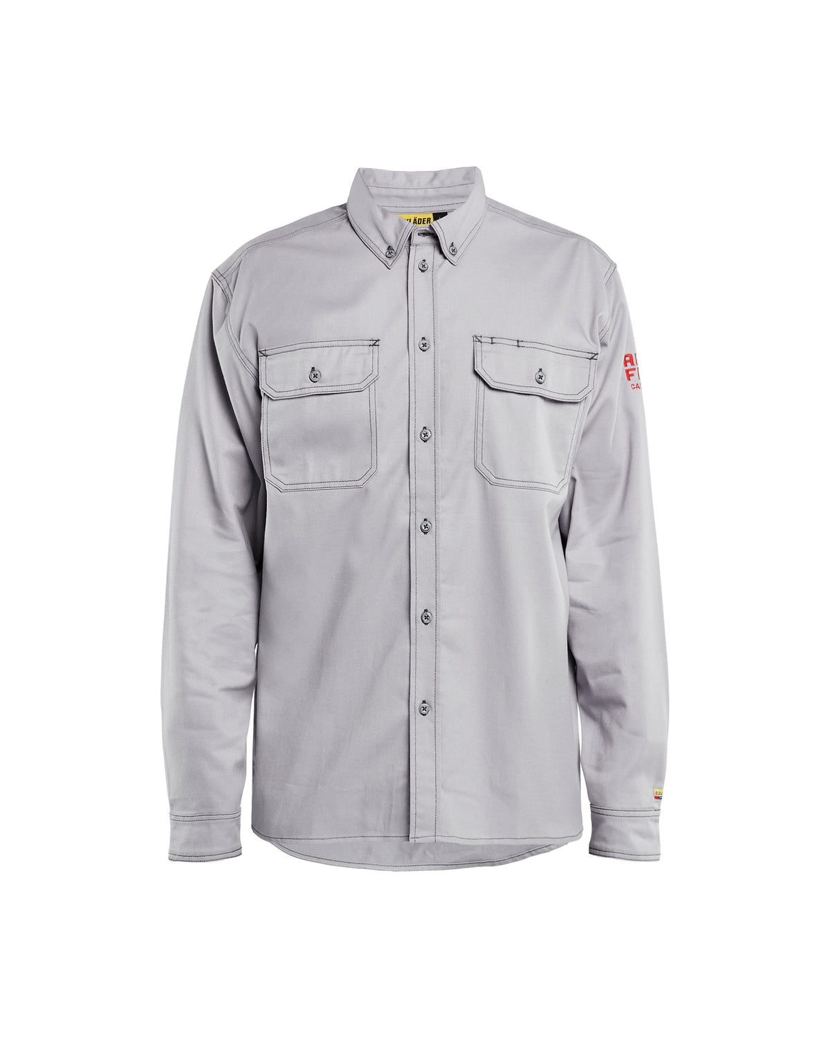 FR Button-Up Shirt - Light grey