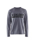 T-SHIRT IMPRIMÉ À MANCHES LONGUES - Gris