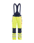 Pantalon coquille multinorme - Jaune fluo/Marine