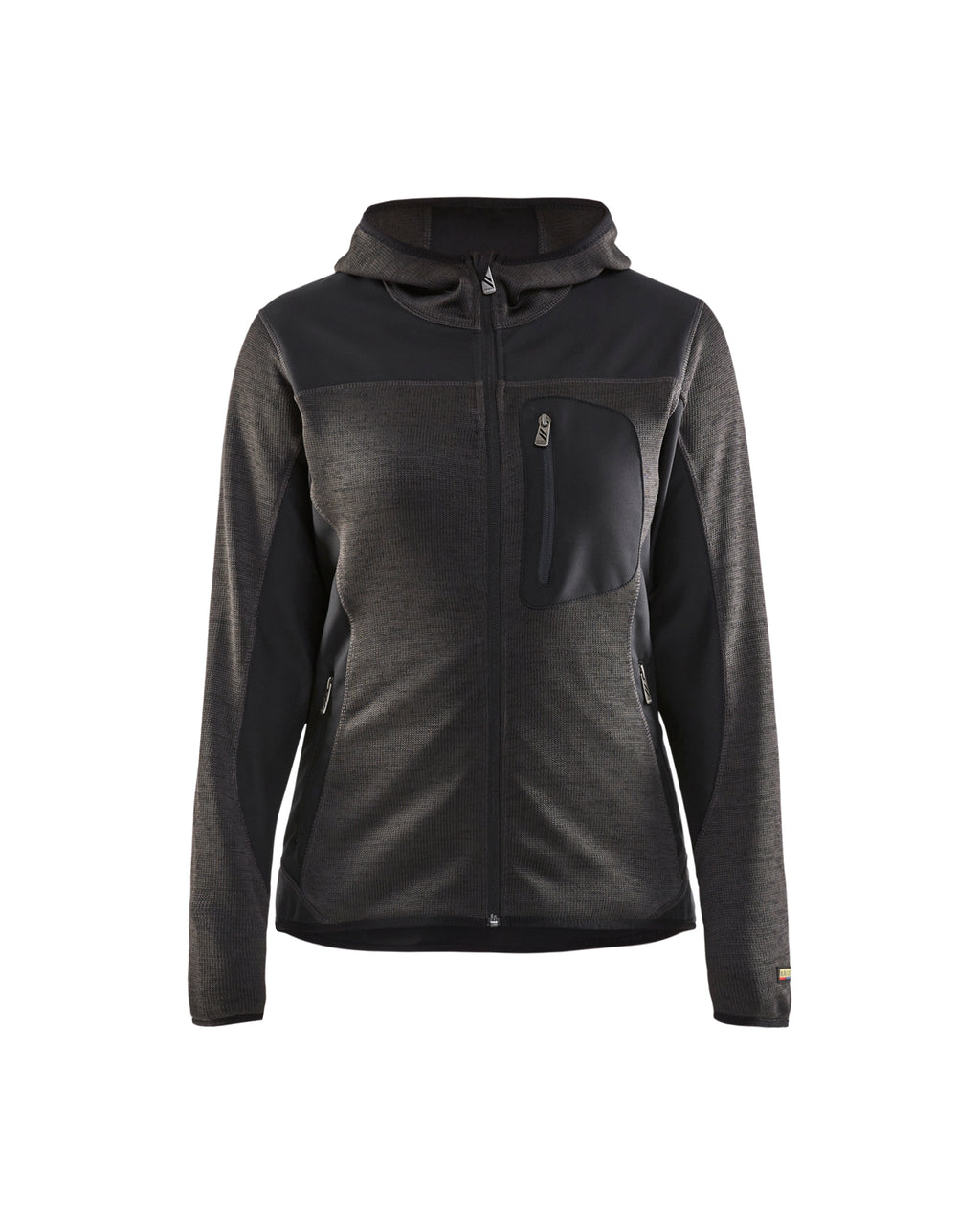 Women's Knitted Jacket - Dark grey/Black