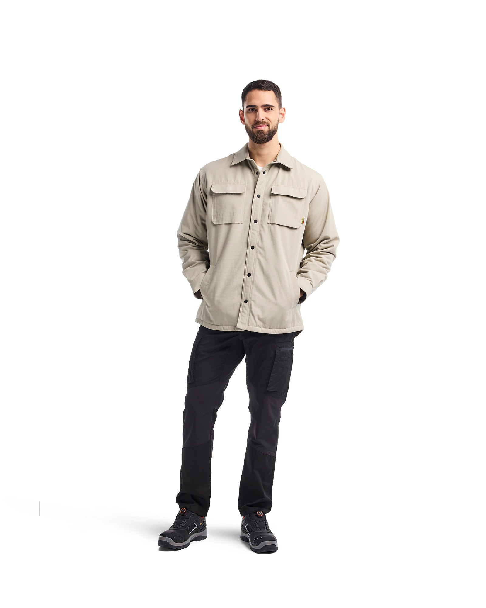 Chemise ANTIDÉCHIRURE avec doublure en molleton - Pierre