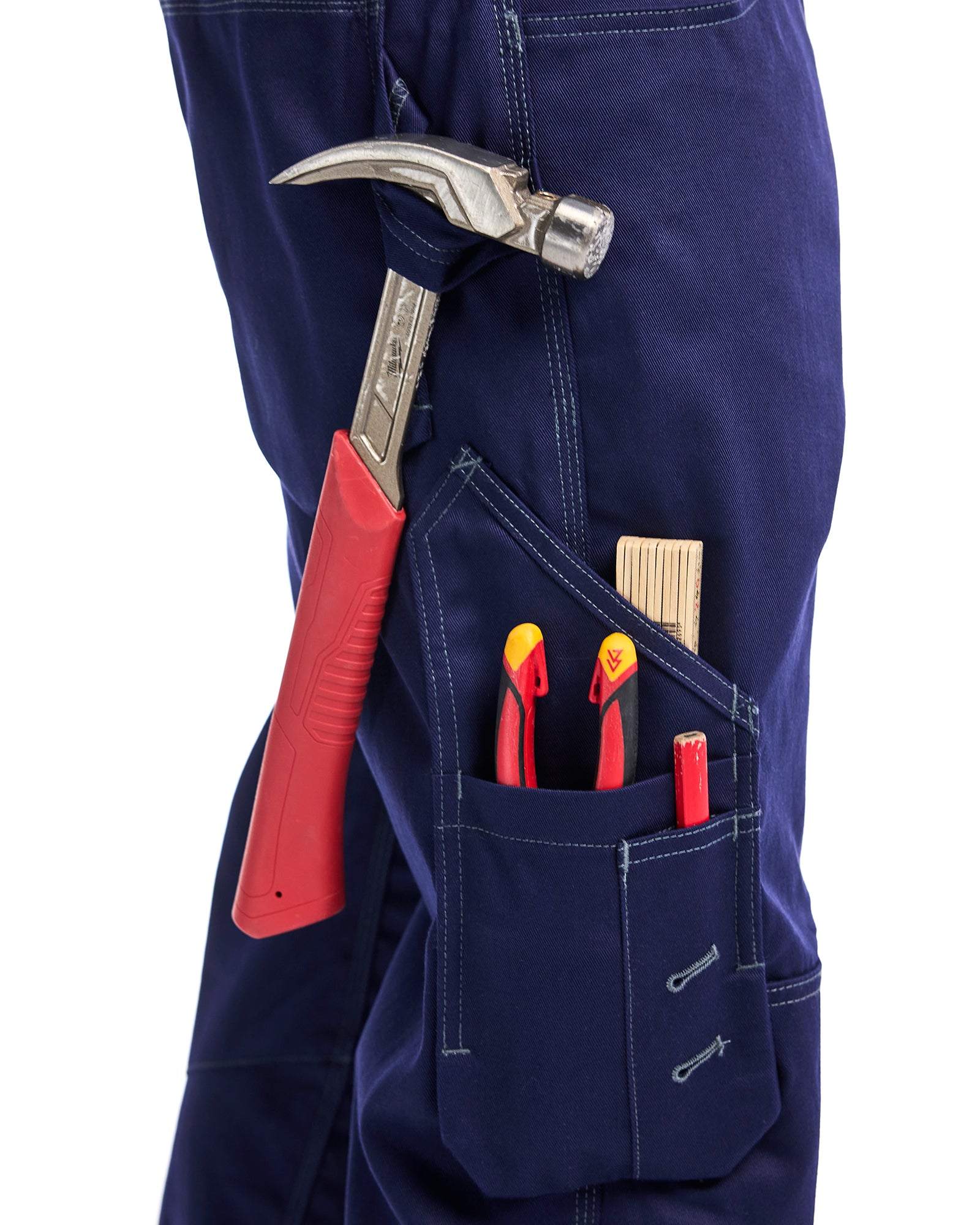 PANTALON RÉSISTANT AUX FLAMMES SANS POCHES UTILITAIRES - Marine
